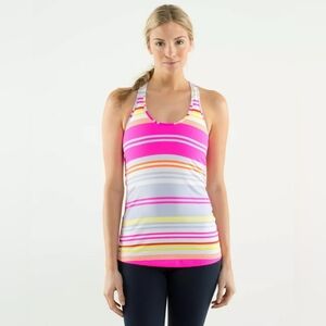 Lululemon Original Cool Racerback CRB size 6 Groovy Stripe Multi